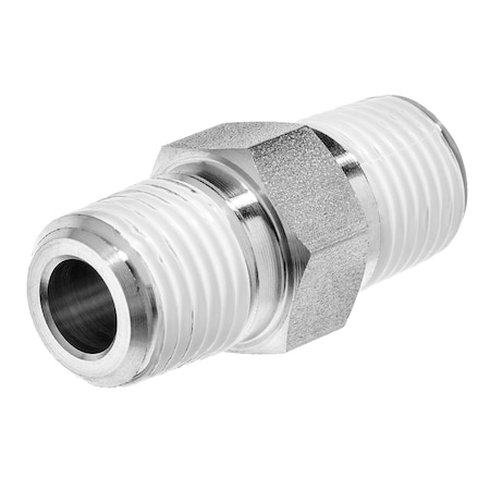 Pipe Fitting W Sealant 316SS Instrumentation Hex Nipple 3/8 MNPT 4 L